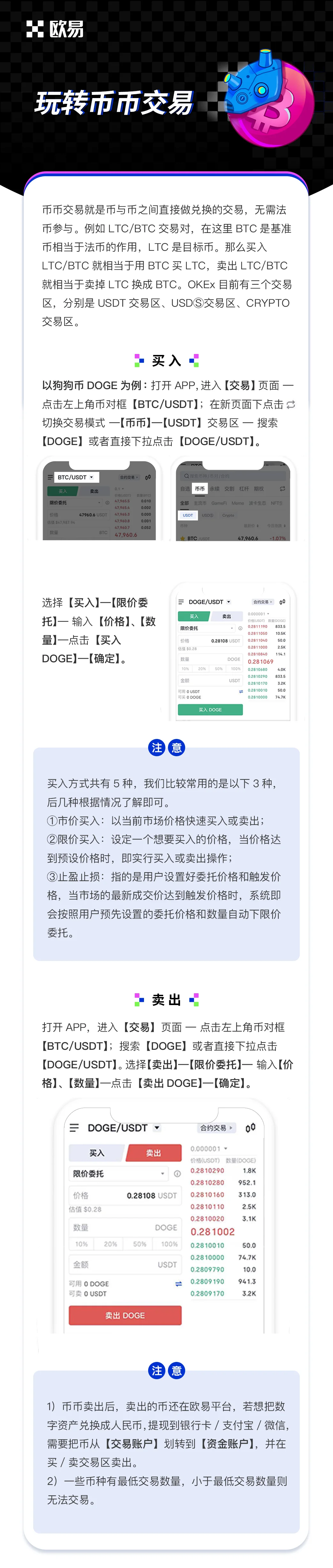 玩转币币交易：教学图解